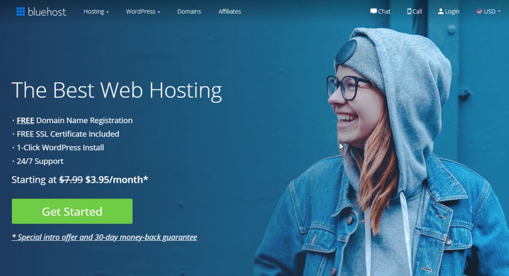 مراجعة استضافة بلوهوست bluehost