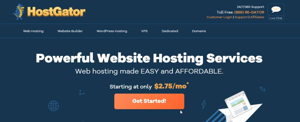 استضافة هوست جيتور HostGator - مشكلة واحدة و اداء رائع عند استهداف امريكا 1